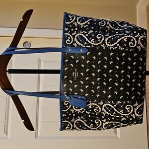 Coach Black and Blue Women's Tote Bag